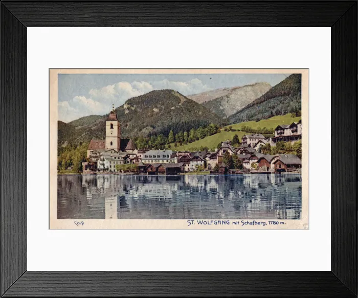 Framed Print : St Wolfgang mit Schafberg, 1933. Creator: Unknown Framed Print : St Wolfgang mit Schafberg, 1933. Creator: Unknown