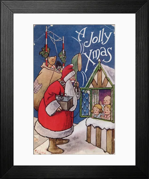 Framed Print : A Jolly Xmas, 1934. Creator: Frederick George Lewin Framed Print : A Jolly Xmas, 1934. Creator: Frederick George Lewin