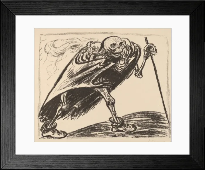Framed Print : Wandering Death, 1923. Creator: Ernst Barlach