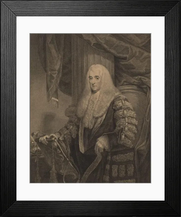 Framed Print : Alexander, Lord Loughborough, 1800. Creator: Francesco Bartolozzi Framed Print : Alexander, Lord Loughborough, 1800. Creator: Francesco Bartolozzi