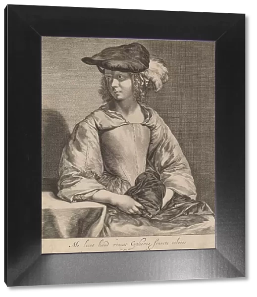 Girl in a Plumed Hat. Creator: Hendrick Bary