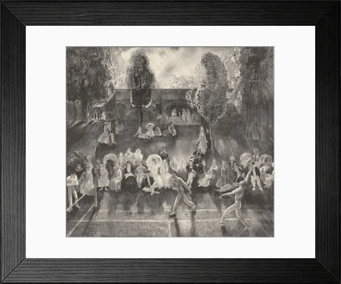 Framed Print : Tennis, 1920. Creator: George Wesley Bellows