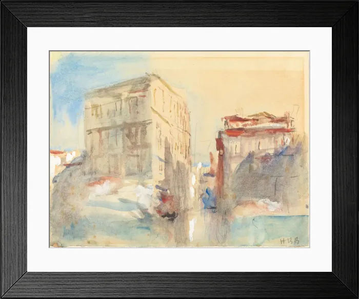 Framed Print : Palaces on the Grand Canal in Venice. Creator: Hercules Brabazon Brabazon Framed Print : Palaces on the Grand Canal in Venice. Creator: Hercules Brabazon Brabazon