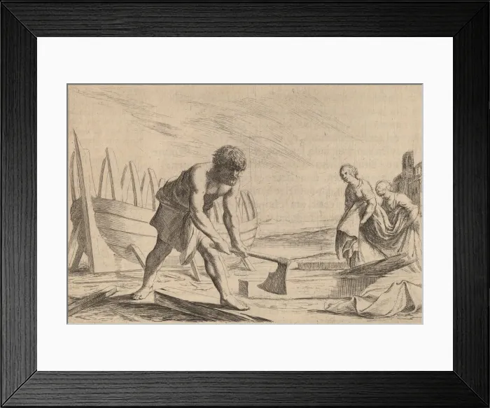 Framed Print : Ulysses on the Island of the Goddess Calypso, 1634. Creator: Willem Basse Framed Print : Ulysses on the Island of the Goddess Calypso, 1634. Creator: Willem Basse
