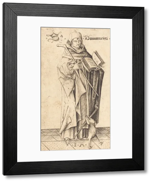 Framed Print : Saint Dominic, c. 1470. Creator: Israhel van Meckenem Framed Print : Saint Dominic, c. 1470. Creator: Israhel van Meckenem