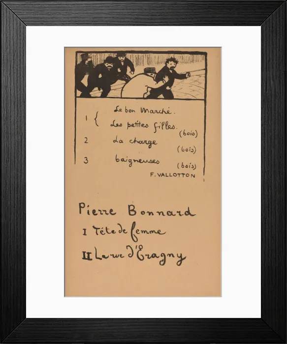 Framed Print : The Pursuit, 1893. Creator: Felix Vallotton Framed Print : The Pursuit, 1893. Creator: Felix Vallotton