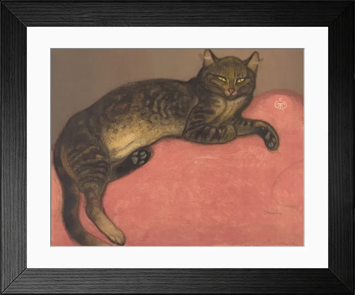 Framed Print : Winter: Cat on a Cushion (L hiver: Chat sur un coussin), late 19th-early 20th century Framed Print : Winter: Cat on a Cushion (L hiver: Chat sur un coussin), late 19th-early 20th century