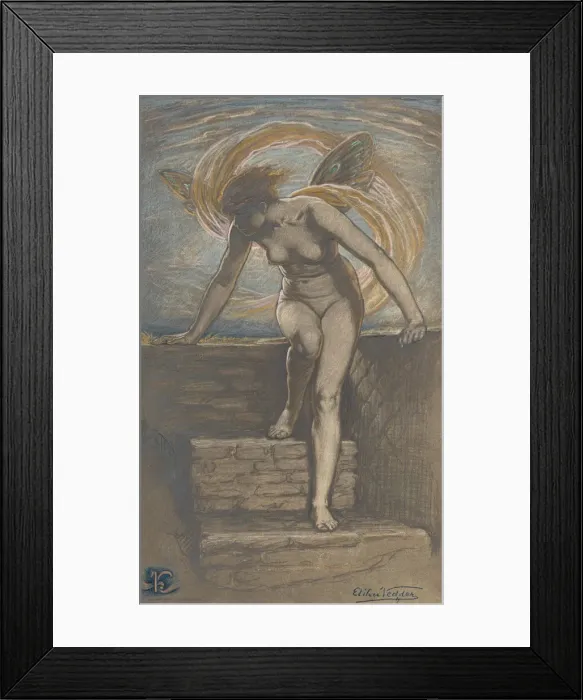 Framed Print : Dawn, 1898. Creator: Elihu Vedder Framed Print : Dawn, 1898. Creator: Elihu Vedder
