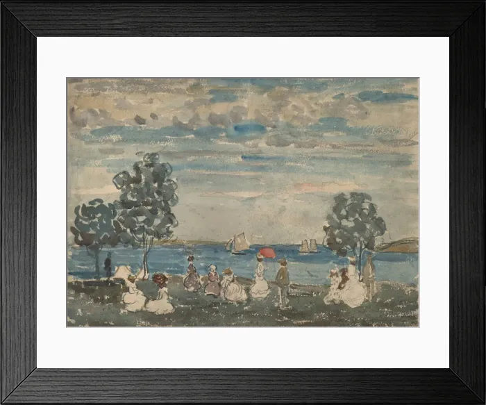 Framed Print : Figures on a Beach, 1910 / 1915. Creator: Maurice Brazil Prendergast Framed Print : Figures on a Beach, 1910 / 1915. Creator: Maurice Brazil Prendergast