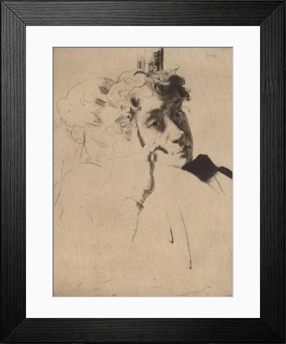Framed Print : Reflections, 1885 / 1893. Creator: Julian Alden Weir Framed Print : Reflections, 1885 / 1893. Creator: Julian Alden Weir