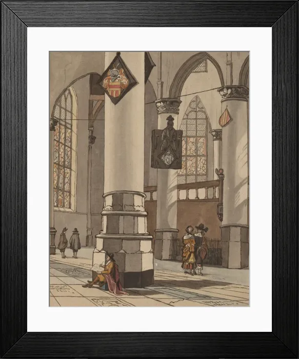 Framed Print : Church Interior, 1774. Creator: Bernhard Schreuder Framed Print : Church Interior, 1774. Creator: Bernhard Schreuder