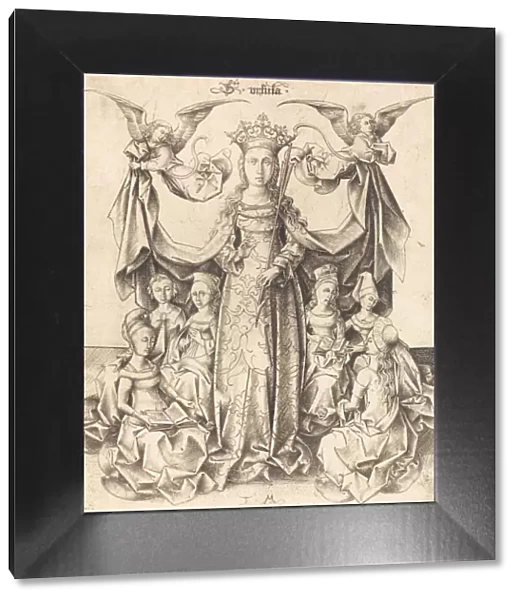 Saint Ursula and Her Maidens, c. 1475  /  1480. Creator: Israhel van Meckenem