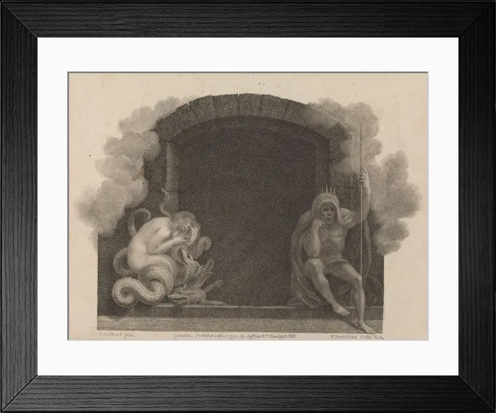 Framed Print : The Tomb of Death. Creator: Francesco Bartolozzi Framed Print : The Tomb of Death. Creator: Francesco Bartolozzi