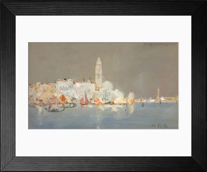 Framed Print : Venetian Capriccio with a Campanile. Creator: Hercules Brabazon Brabazon Framed Print : Venetian Capriccio with a Campanile. Creator: Hercules Brabazon Brabazon