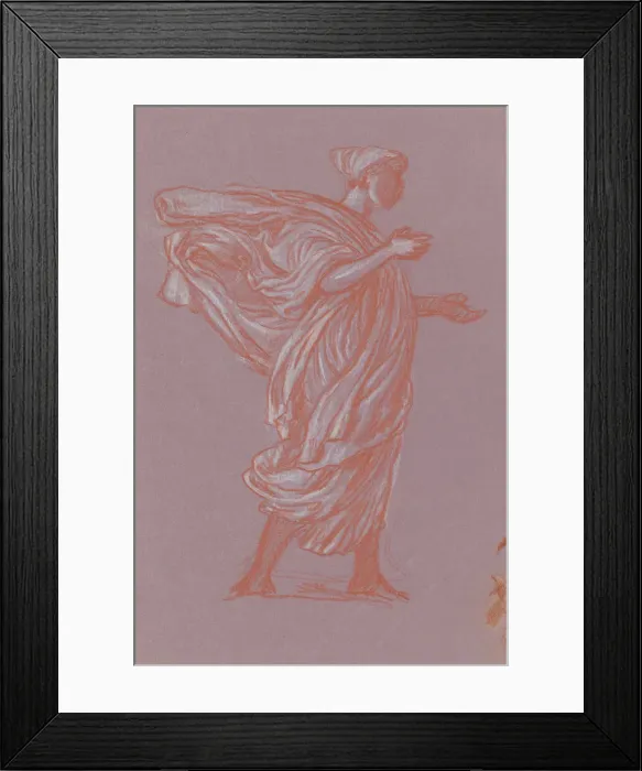 Framed Print : Study for Greek Girls Bathing, c. 1872. Creator: Elihu Vedder Framed Print : Study for Greek Girls Bathing, c. 1872. Creator: Elihu Vedder