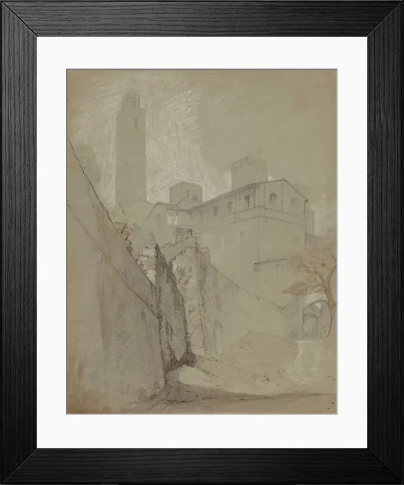 Framed Print : Orvieto, c. 1890. Creator: Elihu Vedder Framed Print : Orvieto, c. 1890. Creator: Elihu Vedder