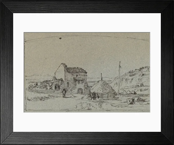 Framed Print : Tuscany, c. 1858. Creator: Elihu Vedder Framed Print : Tuscany, c. 1858. Creator: Elihu Vedder