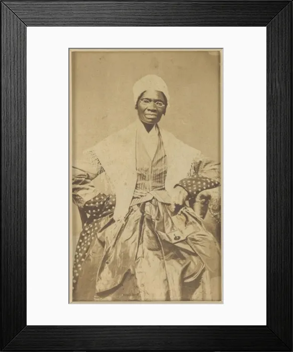 Framed Print : Carte-de-visite of Sojourner Truth, 1863. Creator: Unknown Framed Print : Carte-de-visite of Sojourner Truth, 1863. Creator: Unknown