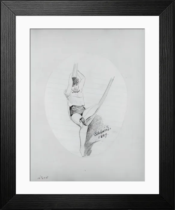 Framed Print : Girl on Hammock, 1889. Creator: Louis Michel Eilshemius Framed Print : Girl on Hammock, 1889. Creator: Louis Michel Eilshemius