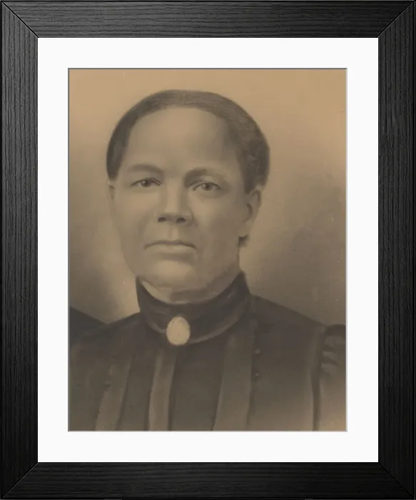 Framed Print : Photographic crayon portrait of Roseanna May, late 19th century. Creator: Unknown