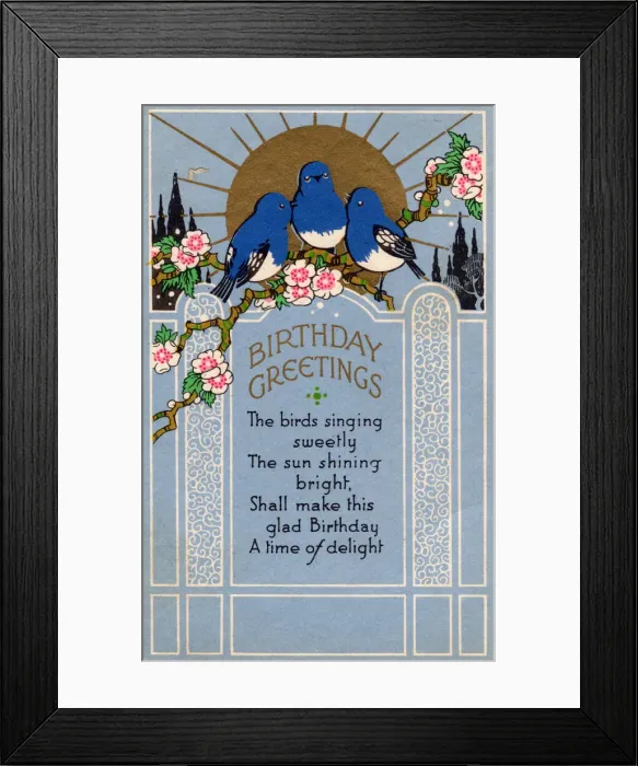 Framed Print : Birthday Greetings, 1933. Creator: Unknown Framed Print : Birthday Greetings, 1933. Creator: Unknown