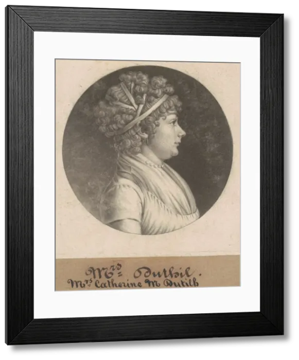 Framed Print : Catherine D. Dutilh, 1801. Creator: Charles Balthazar Julien Fevret de Saint-Mé Framed Print : Catherine D. Dutilh, 1801. Creator: Charles Balthazar Julien Fevret de Saint-Mé