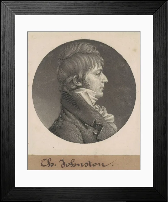Framed Print : George Way, 1807. Creator: Charles Balthazar Julien Fevret de Saint-Memin Framed Print : George Way, 1807. Creator: Charles Balthazar Julien Fevret de Saint-Memin
