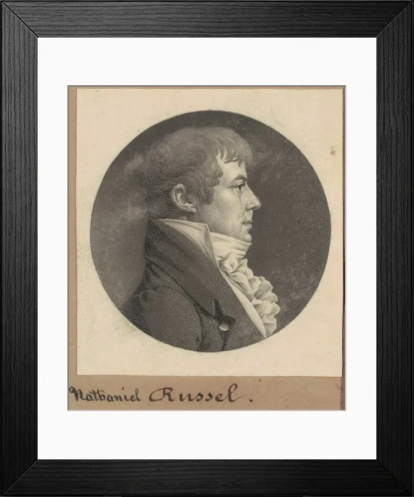 Framed Print : Russell, 1809. Creator: Charles Balthazar Julien Fevret de Saint-Memin Framed Print : Russell, 1809. Creator: Charles Balthazar Julien Fevret de Saint-Memin