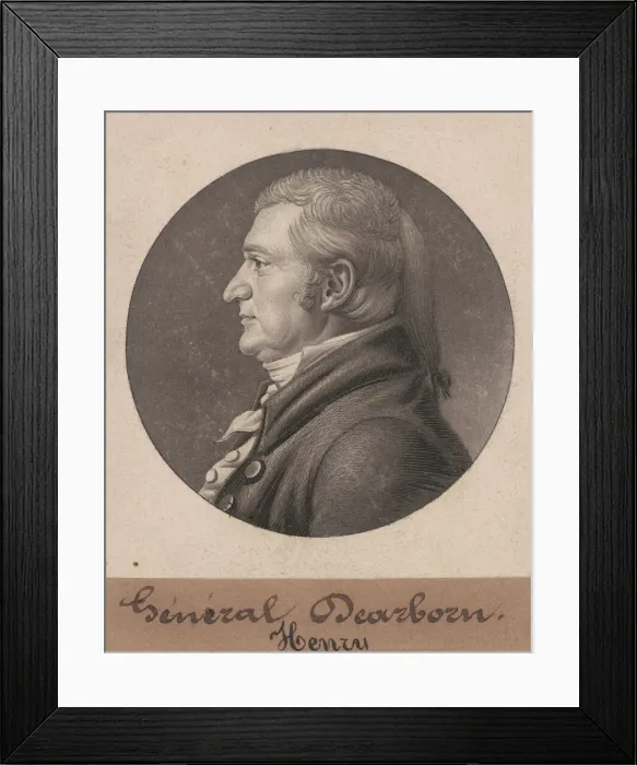 Framed Print : Henry Dearborn, 1805. Creator: Charles Balthazar Julien Fevret de Saint-Memin Framed Print : Henry Dearborn, 1805. Creator: Charles Balthazar Julien Fevret de Saint-Memin