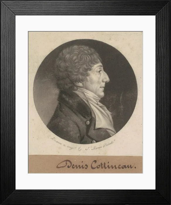 Framed Print : Dennis Nicholas Cottineau, 1807. Creator: Charles Balthazar Julien Fé Framed Print : Dennis Nicholas Cottineau, 1807. Creator: Charles Balthazar Julien Fé