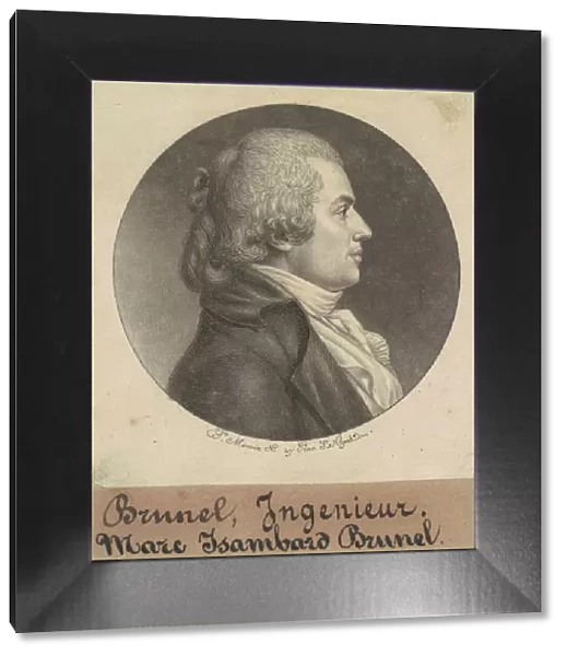 Marc Isambard Brunel, 1798. Creator: Charles Balthazar Julien Fevret de Saint-Mé