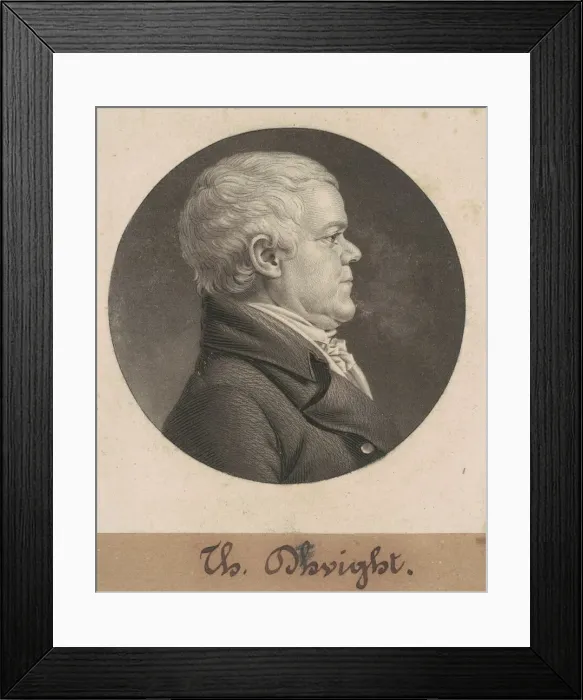 Framed Print : Thomas Dwight, 1806. Creator: Charles Balthazar Julien Fevret de Saint-Memin Framed Print : Thomas Dwight, 1806. Creator: Charles Balthazar Julien Fevret de Saint-Memin