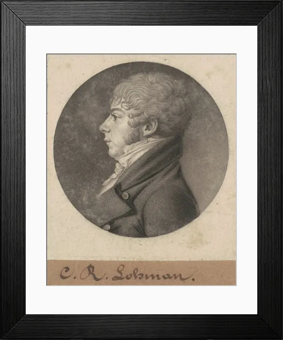 Framed Print : C. R. Lohman, 1803. Creator: Charles Balthazar Julien Fevret de Saint-Memin Framed Print : C. R. Lohman, 1803. Creator: Charles Balthazar Julien Fevret de Saint-Memin