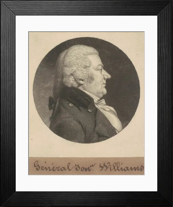 Framed Print : Jonathan Williams, 1798. Creator: Charles Balthazar Julien Fevret de Saint-Mé Framed Print : Jonathan Williams, 1798. Creator: Charles Balthazar Julien Fevret de Saint-Mé