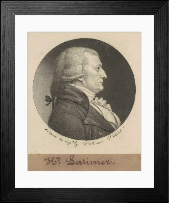 Framed Print : Henry Latimer, 1798. Creator: Charles Balthazar Julien Fevret de Saint-Memin Framed Print : Henry Latimer, 1798. Creator: Charles Balthazar Julien Fevret de Saint-Memin