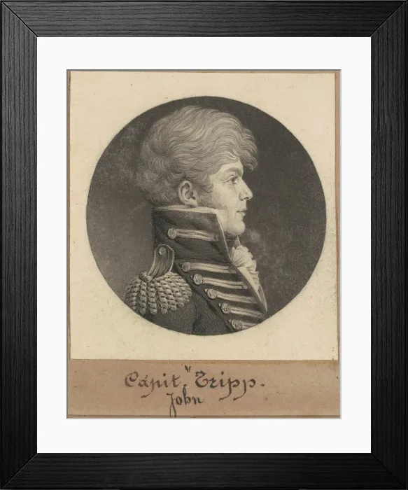 Framed Print : John Trippe, 1809. Creator: Charles Balthazar Julien Fevret de Saint-Memin Framed Print : John Trippe, 1809. Creator: Charles Balthazar Julien Fevret de Saint-Memin