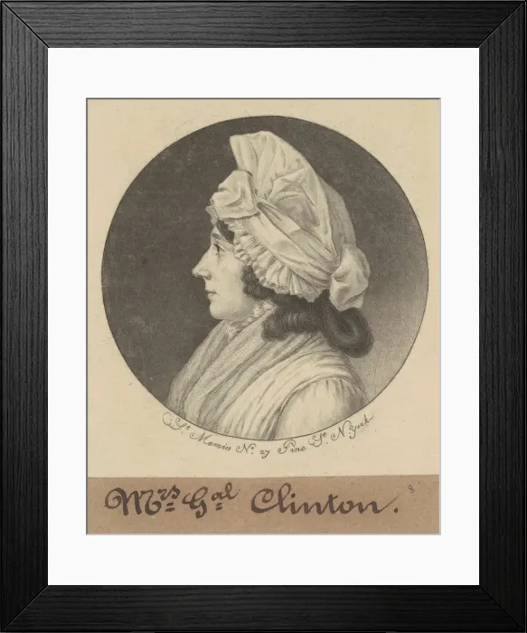 Framed Print : Mary Little Gray Clinton, 1798. Creator: Charles Balthazar Julien Fé