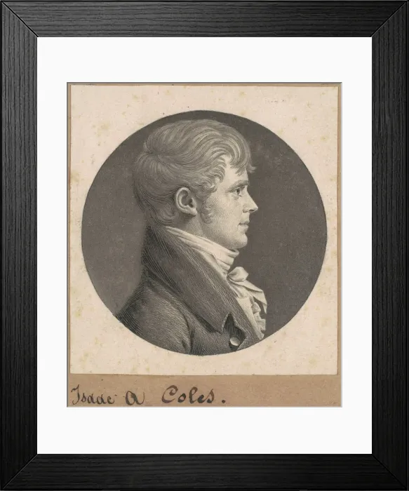 Framed Print : Isaac A. Coles, 1807-1808. Creator: Charles Balthazar Julien Fevret de Saint-Mé Framed Print : Isaac A. Coles, 1807-1808. Creator: Charles Balthazar Julien Fevret de Saint-Mé