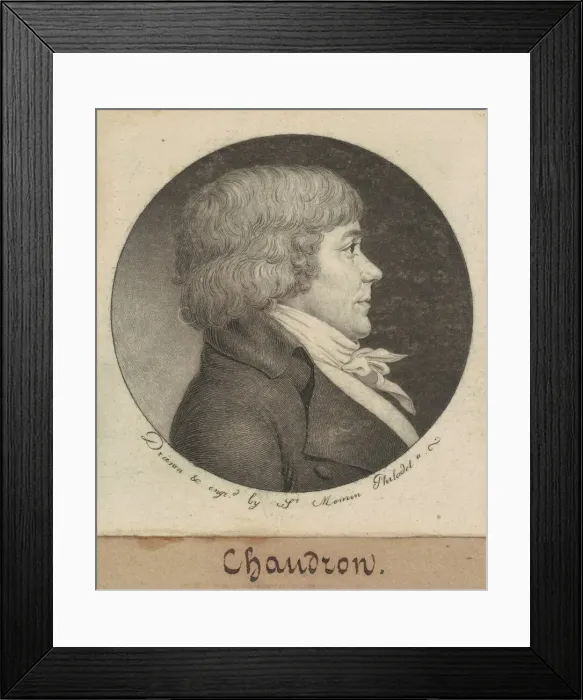 Framed Print : Chaudron, 1798-1802. Creator: Charles Balthazar Julien Fevret de Saint-Memin Framed Print : Chaudron, 1798-1802. Creator: Charles Balthazar Julien Fevret de Saint-Memin