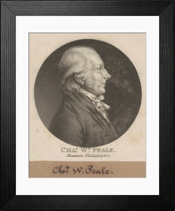Framed Print : Charles Willson Peale, 1807. Creator: Charles Balthazar Julien Fé Framed Print : Charles Willson Peale, 1807. Creator: Charles Balthazar Julien Fé