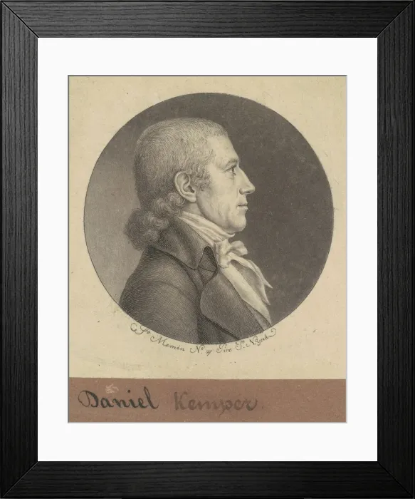 Framed Print : Daniel Kemper, 1797. Creator: Charles Balthazar Julien Fevret de Saint-Memin