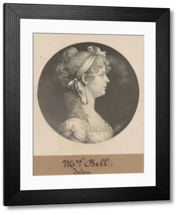 Framed Print : Mary Ann Walker Bell, 1808. Creator: Charles Balthazar Julien Fevret de Saint-Mé Framed Print : Mary Ann Walker Bell, 1808. Creator: Charles Balthazar Julien Fevret de Saint-Mé