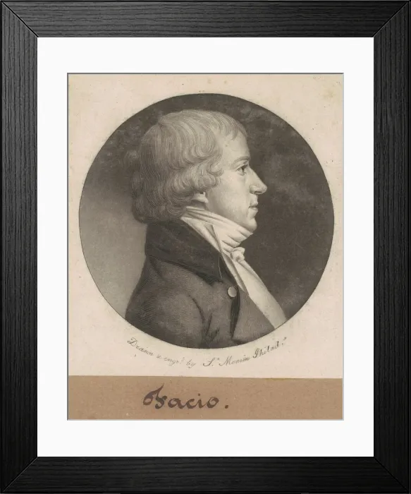 Framed Print : Facio, 1802. Creator: Charles Balthazar Julien Fevret de Saint-Memin Framed Print : Facio, 1802. Creator: Charles Balthazar Julien Fevret de Saint-Memin