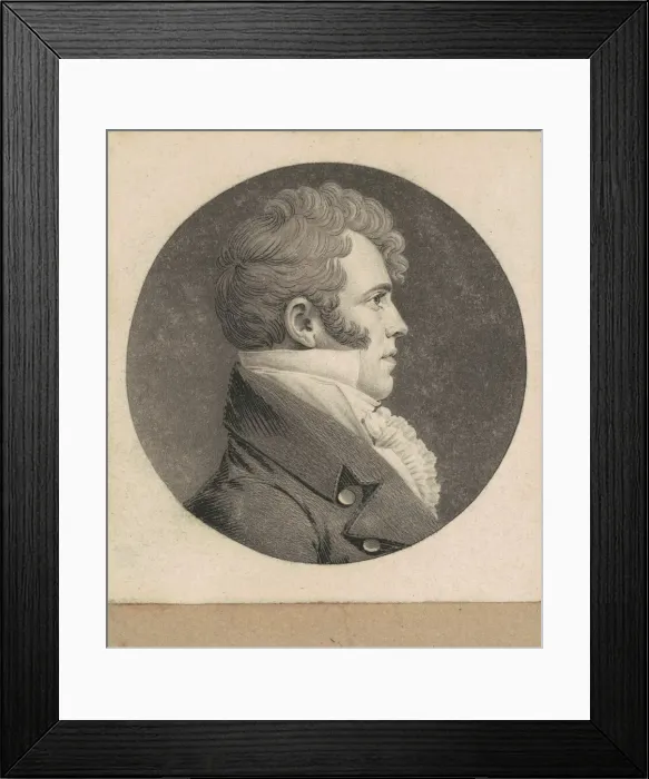 Framed Print : Unidentified Man, 1807-1808. Creator: Charles Balthazar Julien Fé Framed Print : Unidentified Man, 1807-1808. Creator: Charles Balthazar Julien Fé
