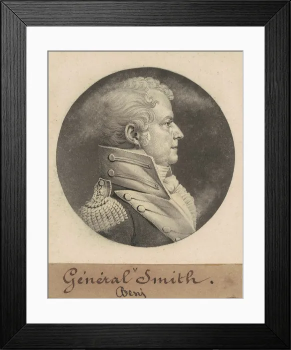 Framed Print : Benjamin Smith, 1809. Creator: Charles Balthazar Julien Fevret de Saint-Memin Framed Print : Benjamin Smith, 1809. Creator: Charles Balthazar Julien Fevret de Saint-Memin
