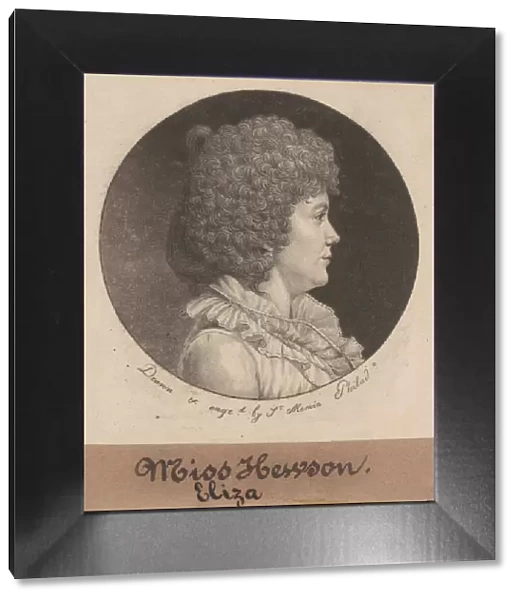 Eliza Hewson, 1798. Creator: Charles Balthazar Julien Fevret de Saint-Memin