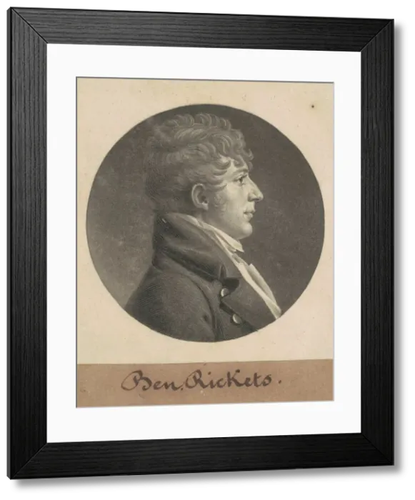 Framed Print : Benjamin Ricketts, 1805. Creator: Charles Balthazar Julien Fevret de Saint-Mé Framed Print : Benjamin Ricketts, 1805. Creator: Charles Balthazar Julien Fevret de Saint-Mé