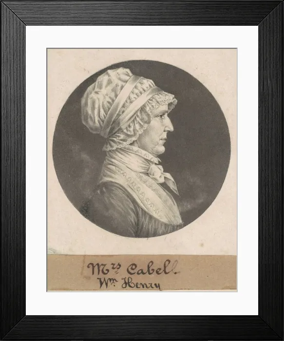 Framed Print : Hannah Carrington Cabell, 1808. Creator: Charles Balthazar Julien Fé Framed Print : Hannah Carrington Cabell, 1808. Creator: Charles Balthazar Julien Fé