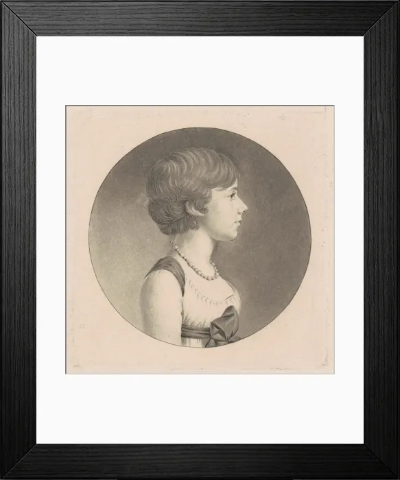 Framed Print : Louisa DuPonceau, 1798-1803. Creator: Charles Balthazar Julien Fé Framed Print : Louisa DuPonceau, 1798-1803. Creator: Charles Balthazar Julien Fé