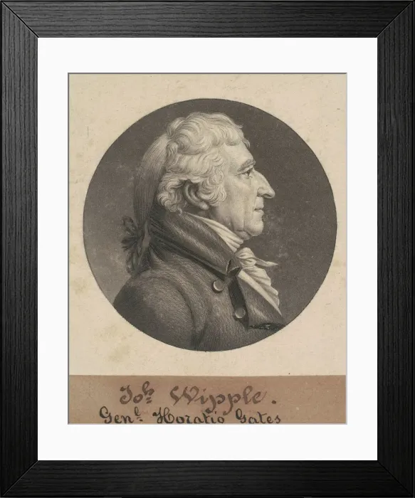 Framed Print : Joseph Whipple, 1805. Creator: Charles Balthazar Julien Fevret de Saint-Memin Framed Print : Joseph Whipple, 1805. Creator: Charles Balthazar Julien Fevret de Saint-Memin